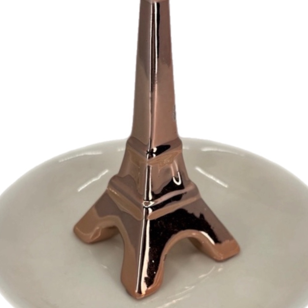 🟣 Rose Gold Eiffel Tower Jewelry Holder - Picture 2 of 2